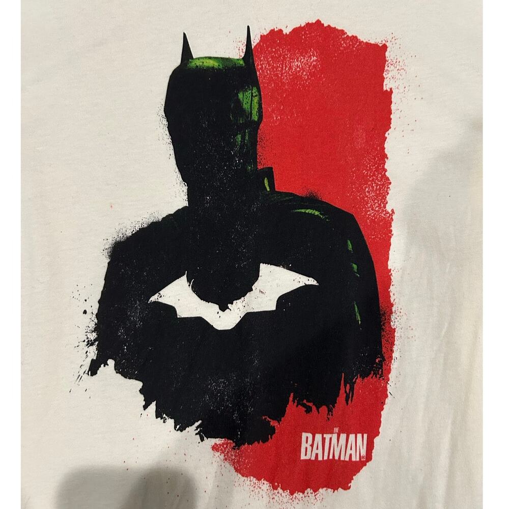 BATMAN New Cream Graphic Short Sleeve Tee Size L